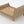 1:24 dollhouse sleigh bed frame and slats in Natural Oak, 3/4 view, real photo
