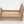 1:24 dollhouse sleigh bed frame and slats in Natural Oak, side view, real photo