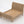 1:24 dollhouse sleigh bed frame in Natural Oak without mattress, slat panel, real photo