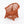 1:24 Dollhouse Miniature Wicker-Style Arm Chair, Patio Chair – Terra Cotta - 3/4 view (digital recolor, color preview)