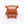 1:24 Dollhouse Miniature Wicker-Style Arm Chair, Patio Chair – Terra Cotta - back view (digital recolor, color preview)