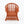 1:24 Dollhouse Miniature Wicker-Style Arm Chair, Patio Chair – Terra Cotta - front view (digital recolor, color preview)