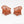 1:24 wicker-style dollhouse arm chairs in Terra Cotta, pair of two (digital composite, color preview)