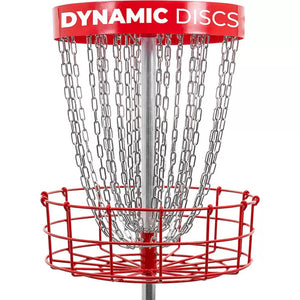 Dynamic Discs Patriot Basket Permanent - includes ground sleeve, locking collar, and padlock - GolfDisco.com