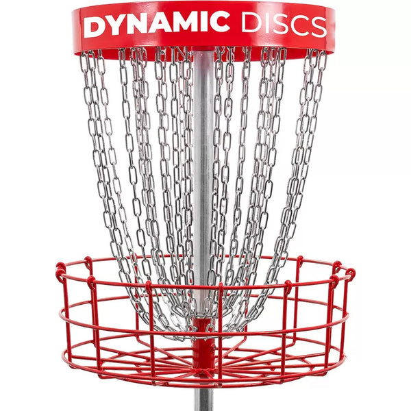 Dynamic Discs Patriot Basket Permanent - includes ground sleeve, locking collar, and padlock - GolfDisco.com