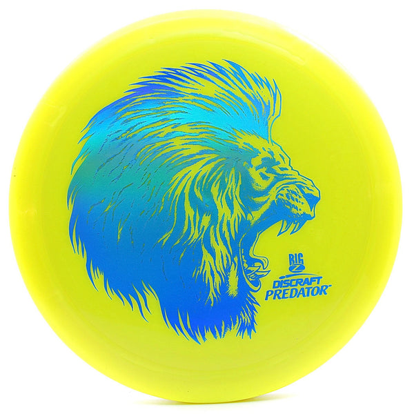 discraft - predator - big z  - distance driver 173-174 / yellow/blue shimmer/174