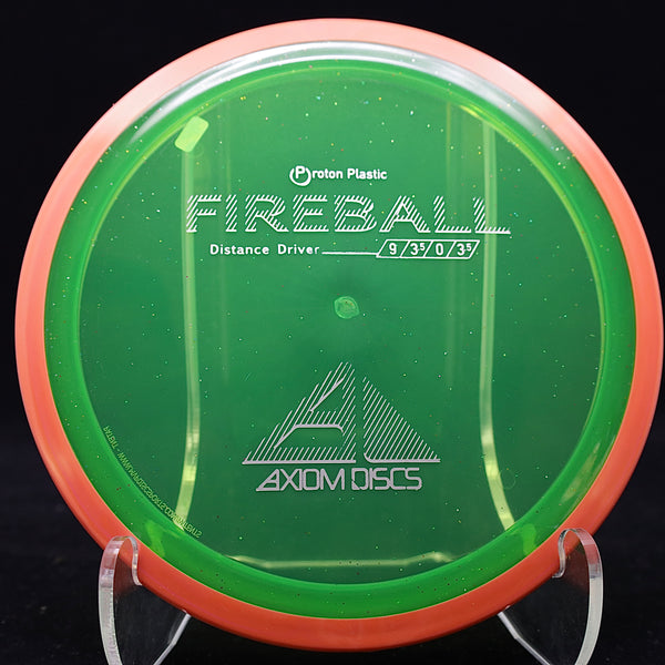 axiom - fireball - proton - distance driver 170-175 / emerald green/orange/165