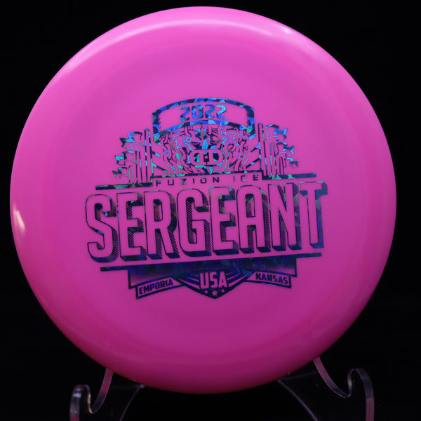 Dynamic Discs - SERGEANT - FUZION ICE - Distance Driver PINK BLUE SHARDS 169 distance driver driver FUSIONX FUZION FUZION-X FUZIONX MAVERICK OVERSTABLE paige sargeant seargeant sergeant shue SIGNATURE SERIES TEAM