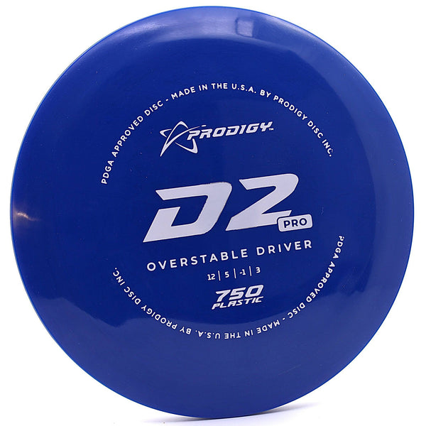 prodigy - d2 pro - 750 plastic - distance driver blue/white/172
