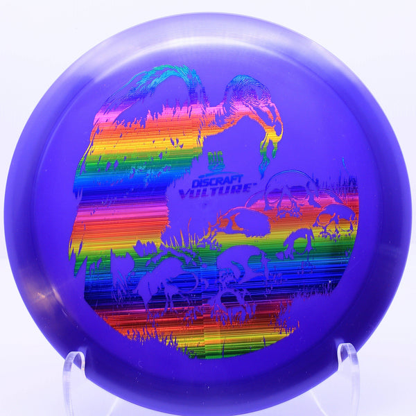 discraft - vulture - big z  - distance driver purple/rainbow lines/176