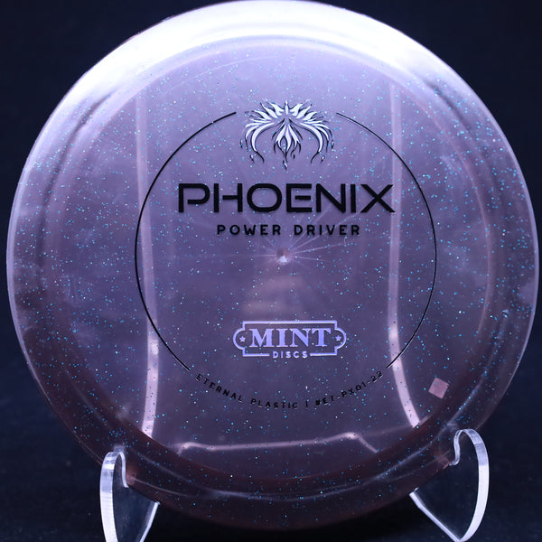 mint discs - phoenix - eternal - overstable distance driver 170-177 / grey/lilac/172