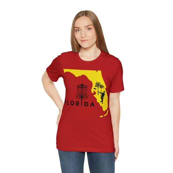Unisex short sleeve Tee, T-shirt, " Disc Golf Florida"