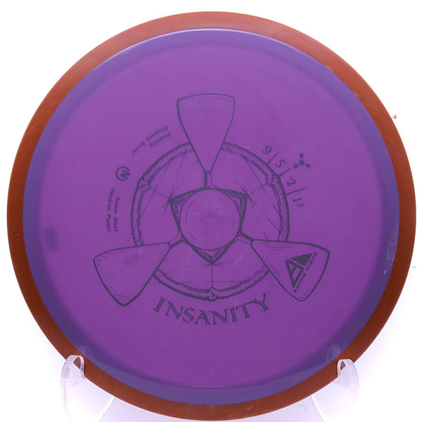 axiom - insanity - neutron plastic - distance driver 165-169 / purple/orange/167