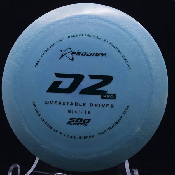 prodigy - d2 pro - 500 plastic - distance driver steel blue/teal/174