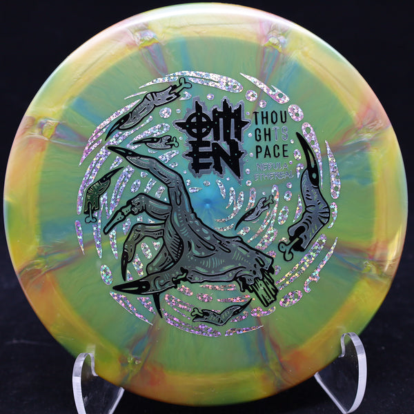 thought space athletics - omen - nebula ethereal - distance driver 165-169 / green orange/silver stars/168