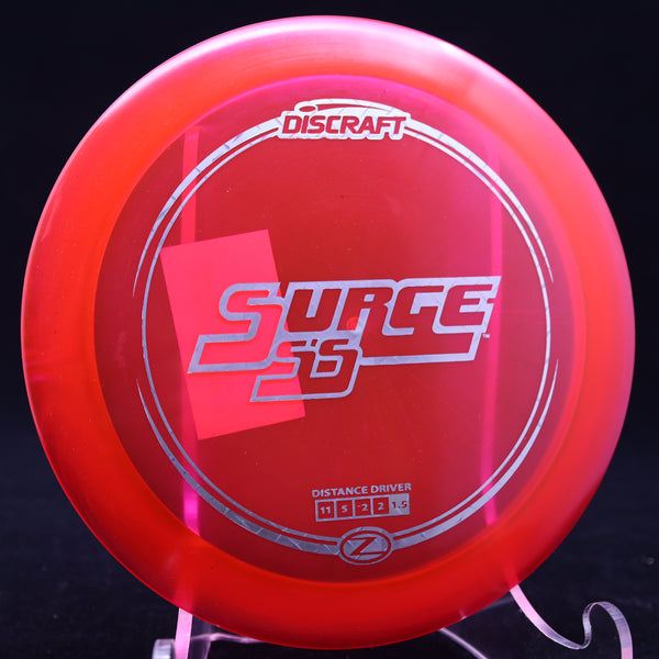 discraft - surge ss - z - distance driver 173-174 / red/steel tread/174