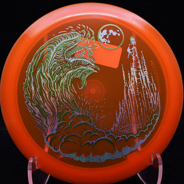 innova - firebird - champion - "firebird suite" a golfdisco.com original, designed by skeet scienski orange/metal green/silver glitter/173-175
