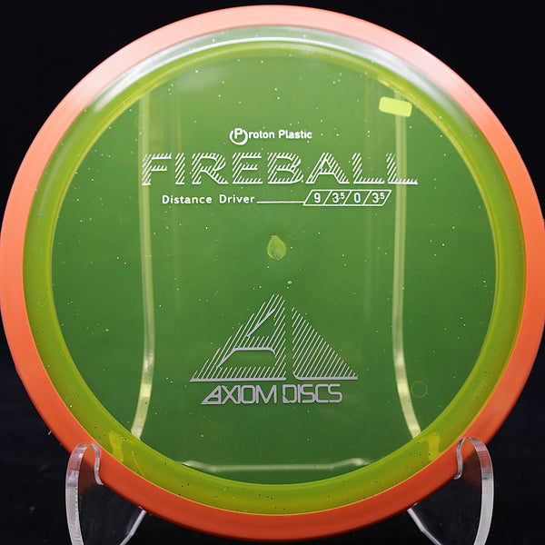 axiom - fireball - proton - distance driver 160-164 / yellow green/orange/162