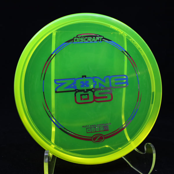 Discraft - Zone OS - Z LINE YELLOW GREEN STRIPES 174 ada adam Appoach Approach APPROACH PUTTER Discraft elite z hammes headwind McBeth OS Paul Paul Mcbeth Putt and Approach Putter z z line zone os zoneos