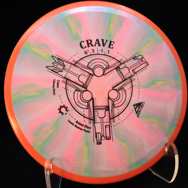 axiom - crave - cosmic neutron - fairway driver 170-175 / pink green mix/171