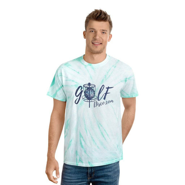 t shirt, "golfdisco.com" tie-dye tee, cyclone, adult, short sleeve