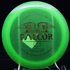 prodigy - falcor - 400 plastic - distance driver green/gold stars/172
