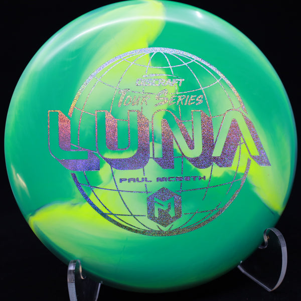 discraft - luna - esp - 2022 tour series paul mcbeth 173-174 / green-yellow/micro glitter