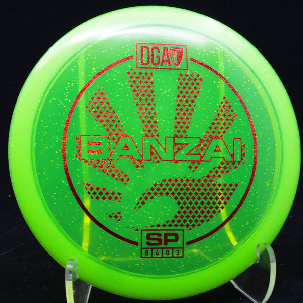 dga - banzai - sp line - fairway driver green neon/red glitter/175-176