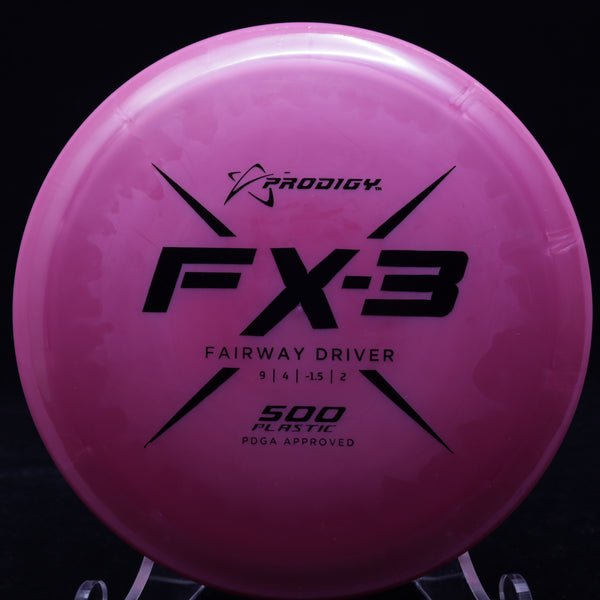 prodigy - fx-3 - 500 plastic - fairway driver pink/black/172