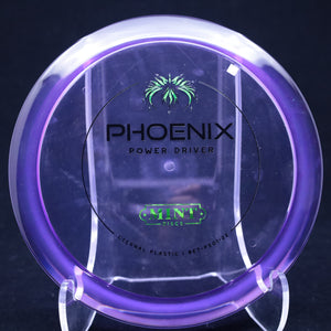 mint discs - phoenix - eternal - overstable distance driver 170-177 / purple/green/171
