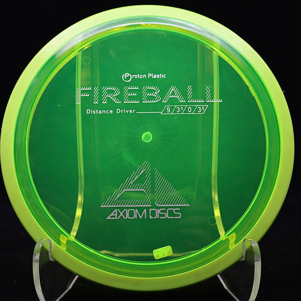 axiom - fireball - proton - distance driver 170-175 / clear green/neon green/172