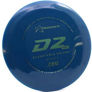 prodigy - d2 pro - 750 plastic - distance driver navy blue/green/174