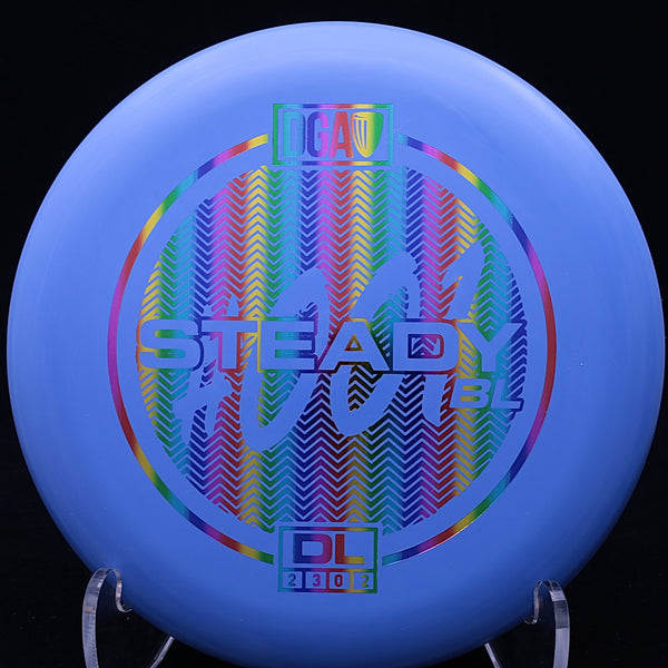 dga - steady bl (beadless) - d-line - putt & approach blue/rainbow/174