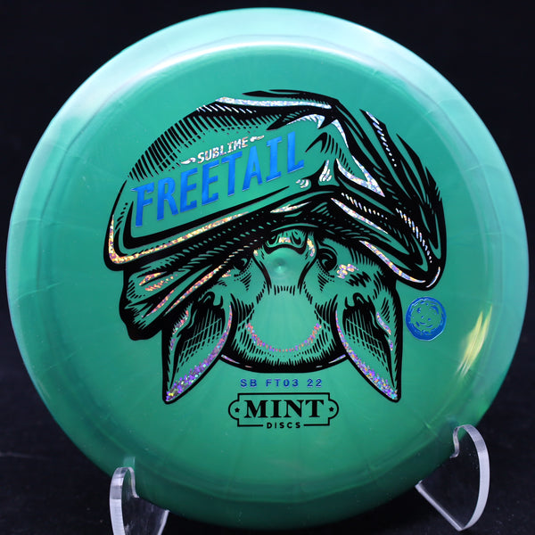 mint discs - freetail - sublime plastic - distance driver 176-179 / green/silver glitter/176