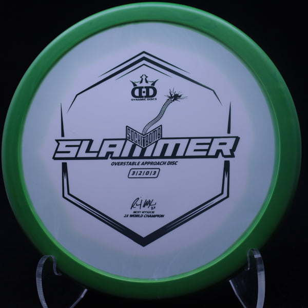 Dynamic Discs - Sockibomb Slammer - Classic Supreme Orbit - Ricky Wysocki 170-175 GREEN GREEN 175 APPROACH PUTTER Classic Driving putter first run orbit putt putt & Approach Putt and Approach Putter Putting ricky slammer Sockibomb supreme thumbtack wysocki