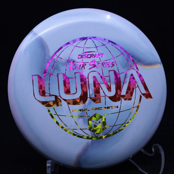 discraft - luna - esp - 2022 tour series paul mcbeth 173-174 / blue blend/rainbow shards