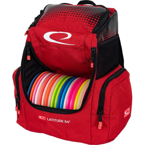 latitude 64 - core pro bag, disc golf bag - backpack red