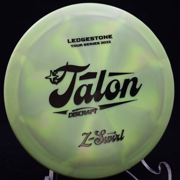 discraft - talon - tour series swirl z - 2022 ledgestone edition green yellow/black/174