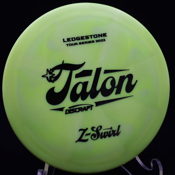 discraft - talon - tour series swirl z - 2022 ledgestone edition lime green/black/174