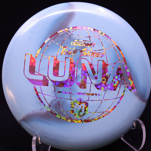discraft - luna - esp - 2022 tour series paul mcbeth 173-174 / blue light/pink flowers