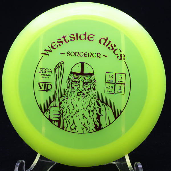 westside discs - sorcerer - vip - distance driver yellow/red/168