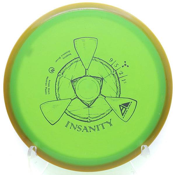 axiom - insanity - neutron plastic - distance driver 155-159 / neon green/yellow/156