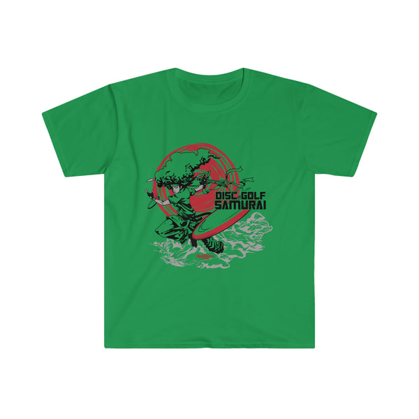 T shirt "Disc Golf Samurai" GolfDisco exclusive - Gildan Unisex soft tee