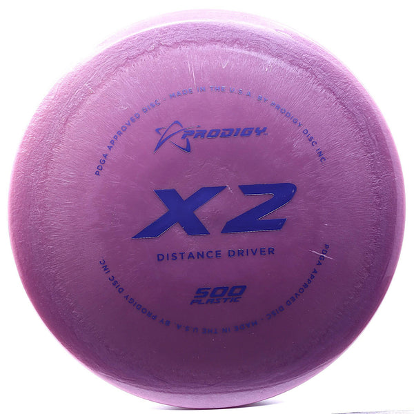prodigy - x2 - 500 plastic - distance driver purple/blue/171