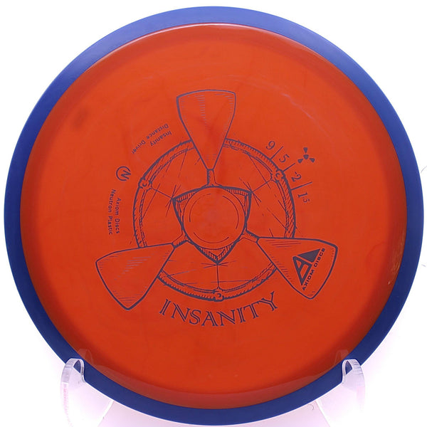 axiom - insanity - neutron plastic - distance driver 165-169 / orange/blue/167