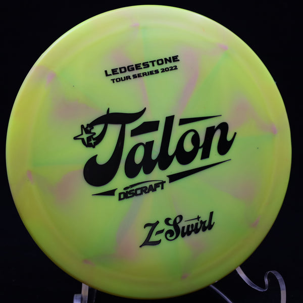 discraft - talon - tour series swirl z - 2022 ledgestone edition yellow pink/black/174