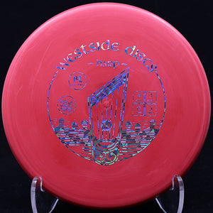 westside discs - harp - bt medium burst - putt & approach red/blue shards/173