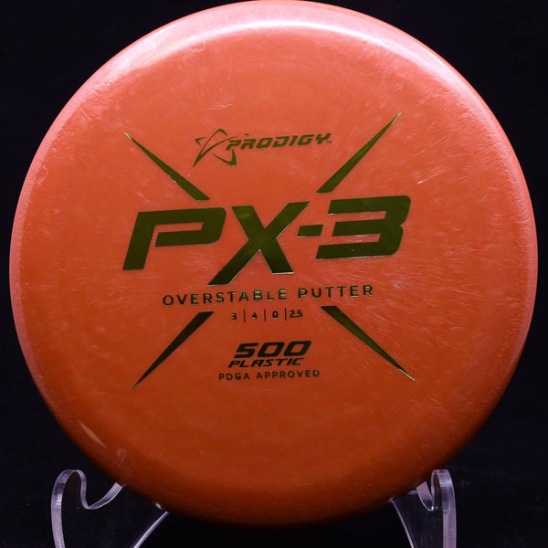 prodigy - px-3 - 500 plastic - approach putter red orange/gold/170