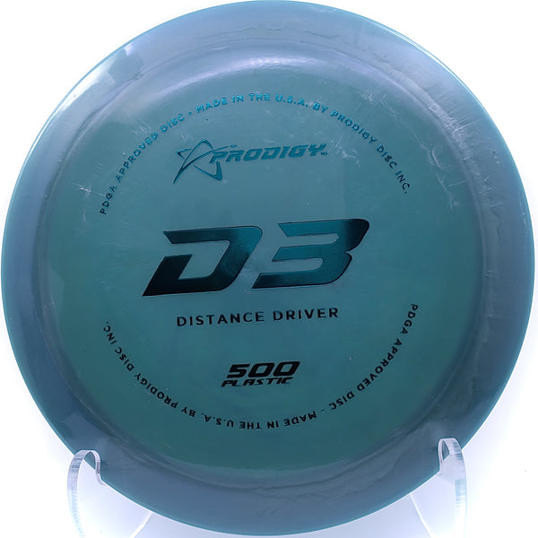 prodigy - d3 - 500 plastic - distance driver aqua/174