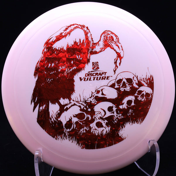 discraft - vulture - big z  - distance driver white pink/red shards/176